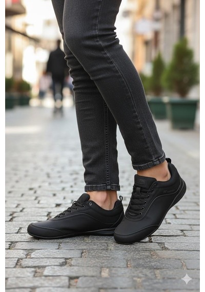 M.P 252 7332 Rahat Esnek Sneaker Erkek Ayakkabı Siyah