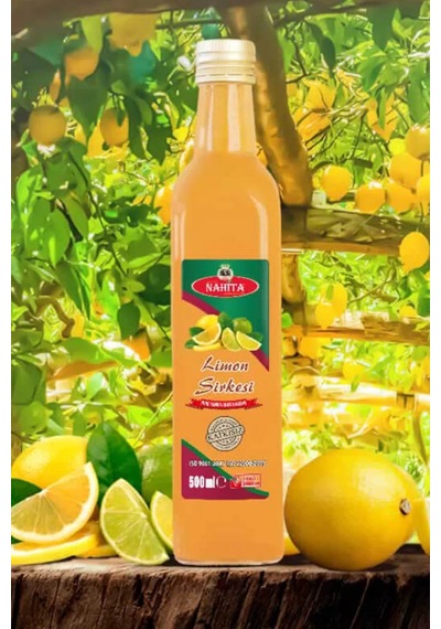 Tedar Limon Sirkesi % 100 Doğal Katkısız 500 Ml Najmaddin
