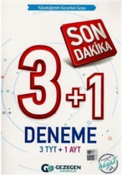 YKS Son Dakika 3+1 Deneme (3 TYT+1 AYT) / Kolektif