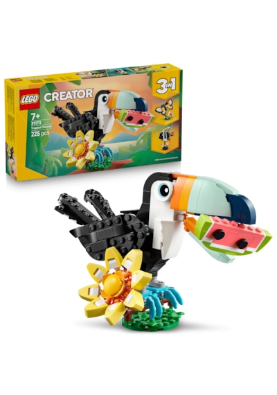 LEGO® Creator 3'ü 1 Arada Vahşi Hayvanlar: Tropikal Tukan Kuşu 31173 - 7 Yaş ve Üzeri Çocuklar için Yaratıcı Oyuncak Yapım Seti (225 Parça) LEGO® Creator 3'ü 1 Arada Vahşi Hayvanlar: Tropikal Tukan Kuşu 31173 - 7 Yaş ve Üzeri Çocuklar için Yaratıcı Oyuncak Yapım Seti (225 Parça)