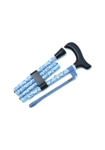 Mf606 Katlanır Baston B044-8449-1 Mavi Çiçekli