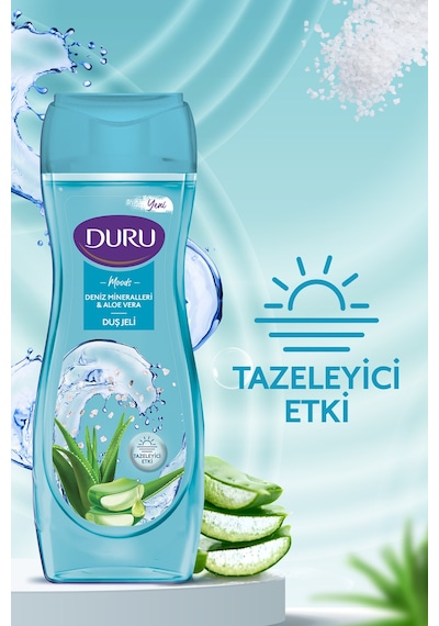 Moods Deniz Mineralleri & Aloe Vera Duş Jeli 4x450ML Diğer
