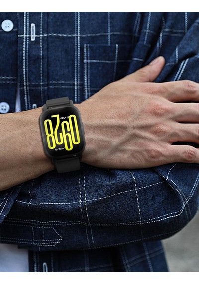 22mm Kordon Şirketli Xiaomi Redmi Watch 5 Active Kordon/redmi Watch 5 Lite Kayışı Siyah Silikon Spor Değiştirme Bantları Gözleme Yok