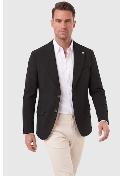 Rizzup Erkek Slim Fit Likralı Siyah Blazer Ceket Gofre Dokulu Esnek Çift Düğmeli Spor Ceket 2600813 Rizzup Erkek Slim Fit Likralı Siyah Blazer Ceket Gofre Dokulu Esnek Çift Düğmeli Spor Ceket 2600813