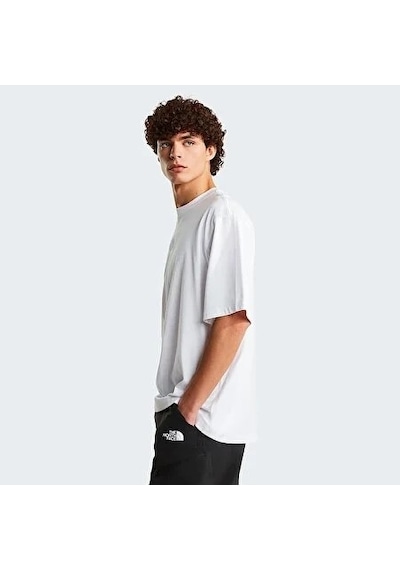 The North Face Liquid Logo Erkek Oversize T-shirt Nf0a8g9ufn41 Beyaz