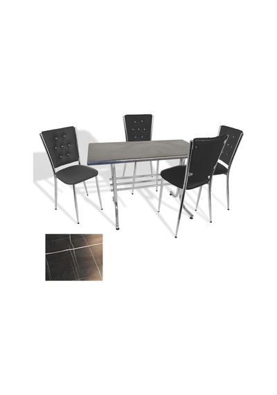 Japon - Kapitoneli Masa Takımı - 70x120 Werzalit, Wermodin Ve Allzalit Tabla - Palazzo - Siyah Çok Renkli Japon - Kapitoneli Masa Takımı - 70x120 Werzalit, Wermodin Ve Allzalit Tabla - Palazzo - Siyah Çok Renkli