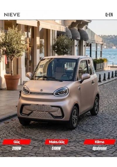 Nieve Q-En  Klimalı 2026 Model Elektrikli Otomobil Gri
