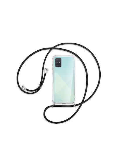Teknomoda Samsung Uyumlu Galaxy A51 Seffaf Boyun - Omuz Askili Ipli Kilif 434986935