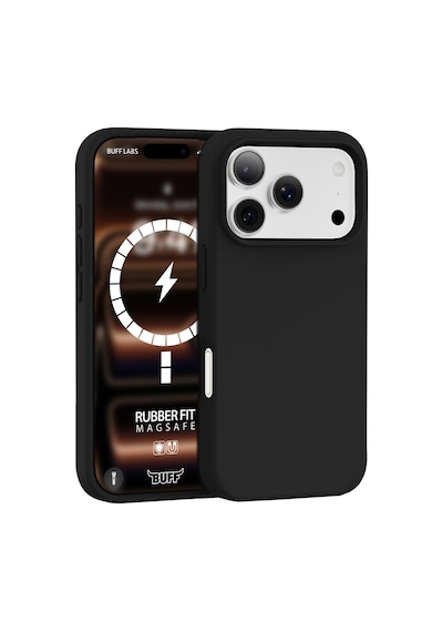 Buff Apple iPhone Uyumlu 18 Pro Max/17 Pro Max Magsafe Rubber Fit Kılıf Black Siyah