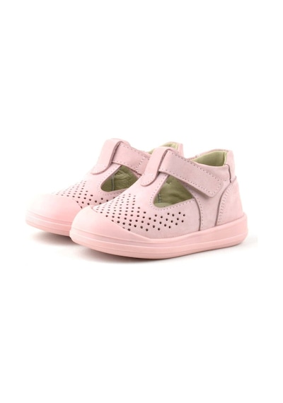 Hapshoe Rakerplus Hakiki Deri Pembe Cırtlı Anatomik Bebek Sandalet Pembe