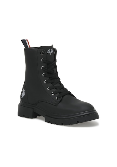 U.S. Polo Assn. HALLES 2PR Siyah Kadın Bot Siyah