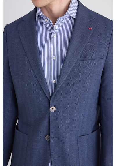 D's Damat Ds Damat Regular Fit Lacivert Armürlü Kumaş Ceket 5hc04ım09488m 101
