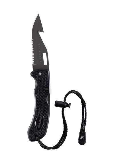 Cressi Chaku 21 Cm Paslanmaz Çelik Katlanabilir Siyah Gri Dalış Bıçağı Çok Renkli