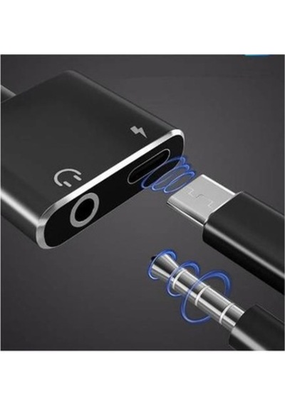 Huawei Mate 20 Pro Type-C Kulaklık Şarj Kiti Aynı Anda 3.5Mm Jak
