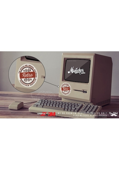 Bay Etiket Vtr2 Retro Yazili Etiket