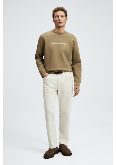 Lufian Rowan Erkek Sweatshirt Kum Kum 112030195100580 Kum Rengi