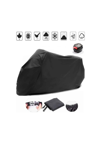 Siyah Arka Çanta Uyumlu Ducati Multistrada 1200 Uyumlu Motosiklet Brandası Motor Örtüsü