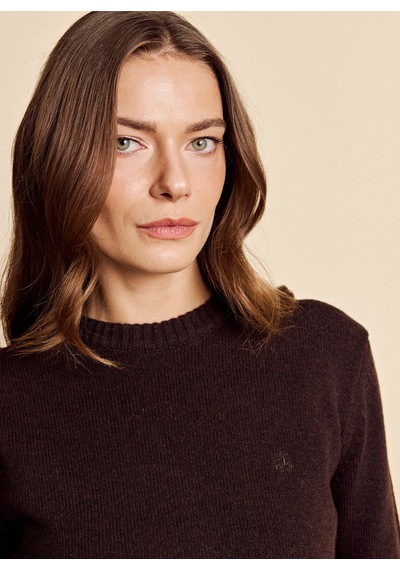 Brooks Brothers Kahverengi Kadın Bisiklet Yaka Kazak Bbfw26fkl006