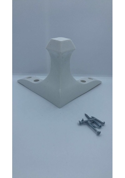 Karakoçaksesuar Karakoç Lükens 14 Cm Beyaz Plastik Mobilya Ayağı (4 Adet)