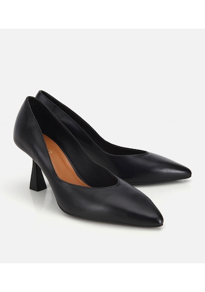 Hotiç Kadın Deri Siyah Kısa Topuklu Stiletto 01ayh321960a100 01ayh321960a100 Siyah