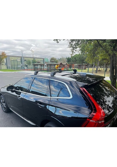 Volvo Xc90 2015-2022 Thunder Carrier Siyah Kilitli Ara Atkı Cross Bar Taşıyıcı Tavan Barı