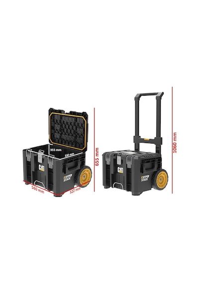 Cat Da41004 Hyper Stack 60 Litre Ağır Hizmet Tipi Tekerlekli Kilitli Takım Çantası