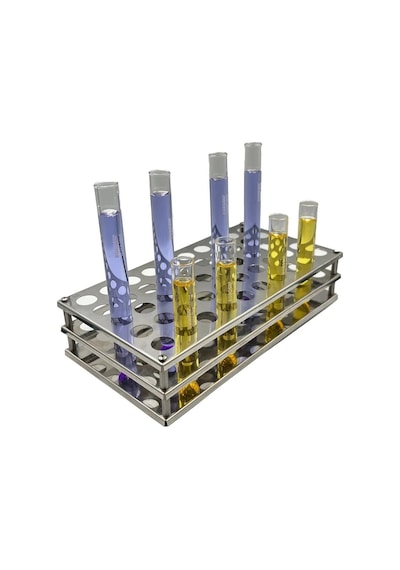Borox Tüp Standı 50 Tüplük Tüp Standı Paslanmaz Çelik 16 MM