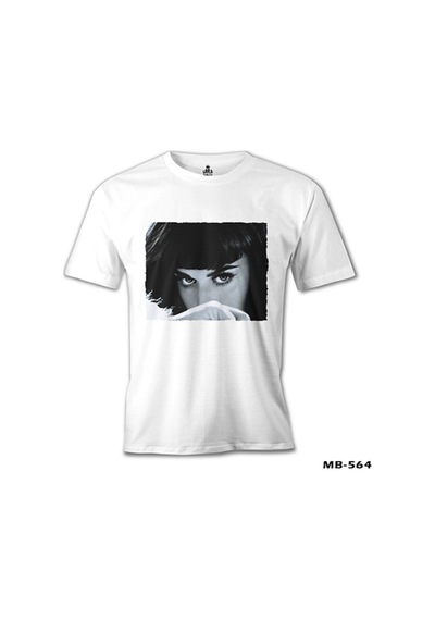 Katy Perry - It'S Black Beyaz Erkek Tshirt