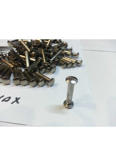 2.5 CM Dosya Klasör Menü Kartela Vidası Nikel Inox Renk 100 Adet