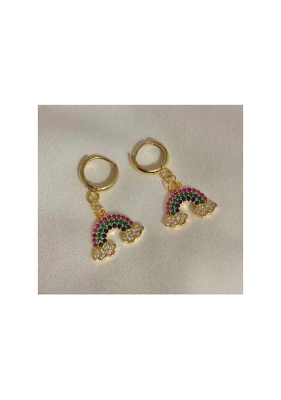 Gökkuşağı Model Küpe Karışık Renkli - 647362692 Karışık Renkli