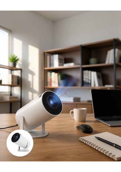 Taşınabilir Akıllı Projektör 720p 120 Ansı Lümen