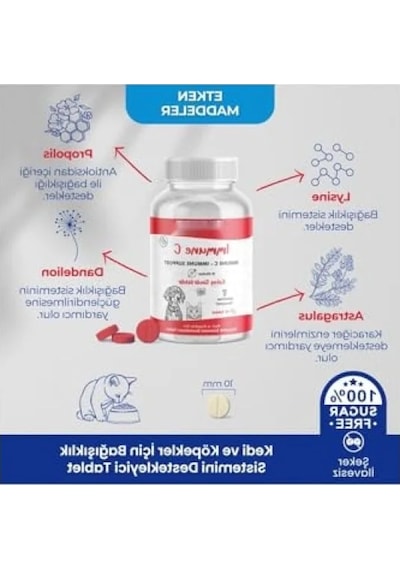 Kedi Ve Köpekler İçin 75 Tablet Immune +c