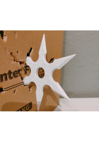 Shuriken Mermer Görünümlü Oyuncak Atma Yıldızı Sivri Ve Delici