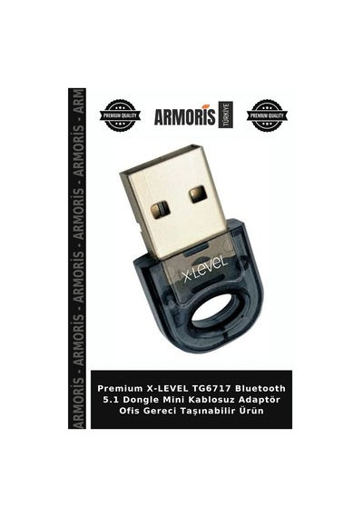 Premium X-level Tg6717 Bluetooth 5.1 Dongle Mini Kablosuz Adaptör Ofis Gereci Taşınabilir Ürün