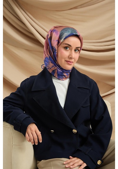 Silk Home Twill İpek Eşarp - 11480-75 Saks Vizon