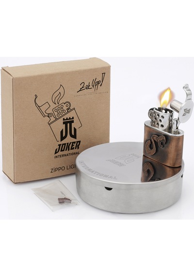 Zekupp Joker Çakmak - Zippo Yılan Tasarımlı Çakmak
