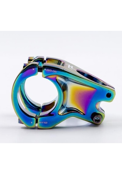 Raptor Alüminyum As-352 35 Mm Riser Mtb Gidon Bisiklet Gidonu Oil Slick Rainbow Renk Gidon Boğazı Çok Renkli