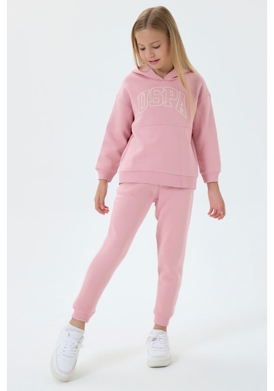 U.S. Polo Assn. Kız Çocuk Pembe Eşofman Takımı 5274-30121 Pembe