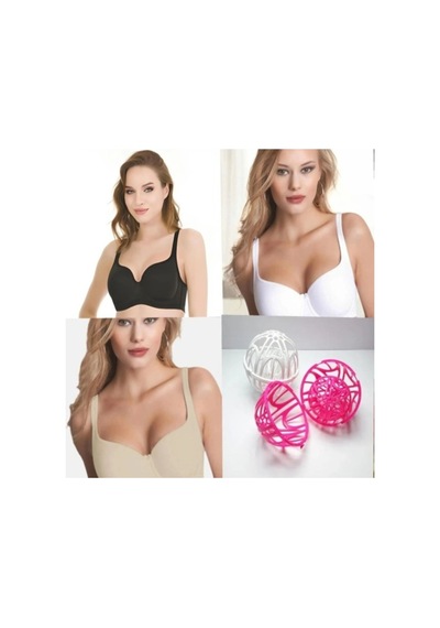 Le Jardin 9720 Amanda Toparlayıcı Telli Ultra Soft Sütyen C Cup Siyah