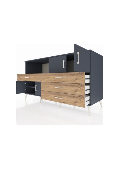 Kronos Konsol 2 Raflı 4 Çekmeceli 4 Kapaklı 176x59x99 Antrasit-antrasit/çam Antrasıt/atlas Çam - Antrasıt Kronos Konsol 2 Raflı 4 Çekmeceli 4 Kapaklı 176x59x99 Antrasit-antrasit/çam Antrasıt/atlas Çam - Antrasıt