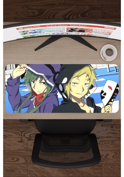 Kagerou Project Kaymaz Dikişli Kauçuk Oyuncu Mousepad V1 - 70x30 Xl Gaming Mouse Pad Fare Altlığı