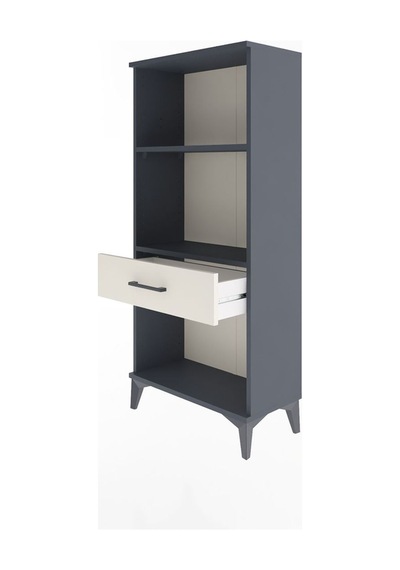 Arges Dolap 2 Raflı Tek Çekmeceli 60x30x134 Antrasit-aytaşı Antrasit