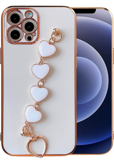 Ally Apple Uyumlu iPhone 13 Pro Max 6.7Inç Kilif Kalp Bileklik Tutuculu Lüx S 341722519