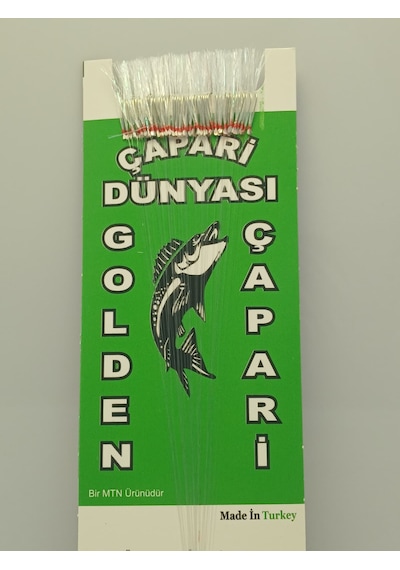 Golden 50 İğneli İstavrit Kösteği 10 No Beyaz İğne 0,15 Mm Köstek Beyaz