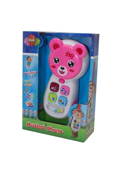 Oyuncak Telefon Sevimli Telefon Işıklı Sesli Pembe