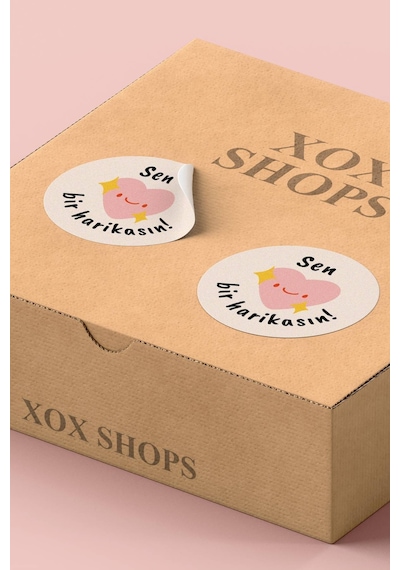 Sen Bir Harikasın Sticker 3x3cm St2326 Çok Renkli