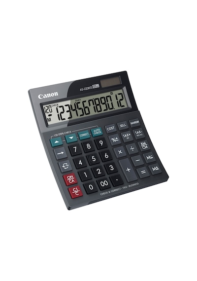 CANON AS-220 RTS 12 Hane Masa Üstü Hesap Makinesi Siyah