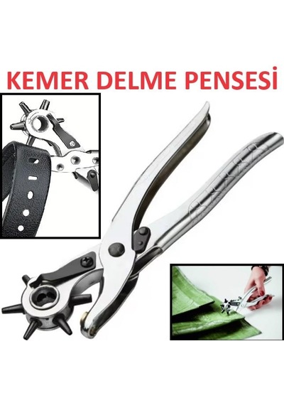 Pense Kemer Delme Pensesi Delici Delik Açma 6 Başlıklı Çıtçıt Pense