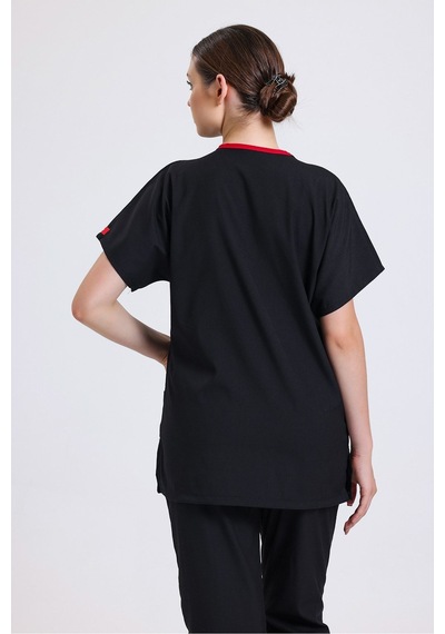 Doktor, Hemşire Forması, Cerrahi Nöbet Takımı, Likralı Üniforma Unisex Sağlıkçı Üniforma, Scrubs Mor