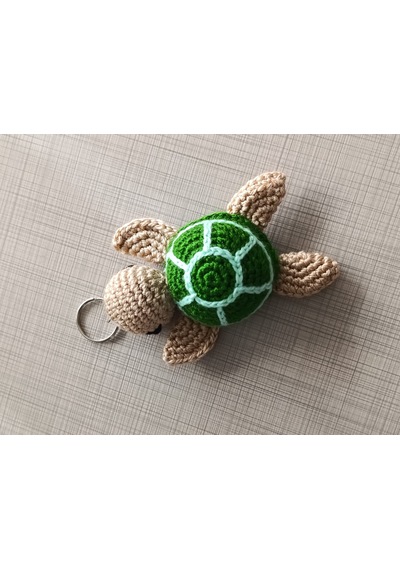 Caretta Örgü Anahtarlık Gümüş